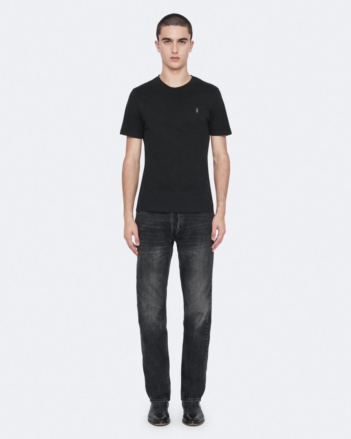 Brace Brushed Cotton Crew Neck T-Shirt