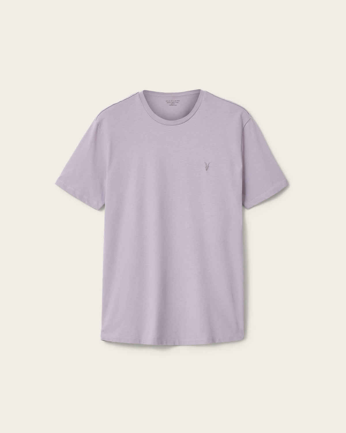 Brace Brushed Cotton Crew Neck T-Shirt SMOKE PURPLE