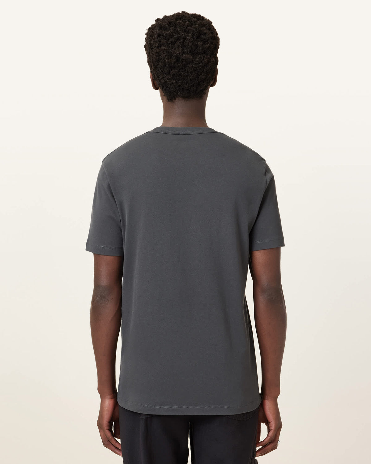 Brace Brushed Cotton Crew Neck T-Shirt CARTER GREY