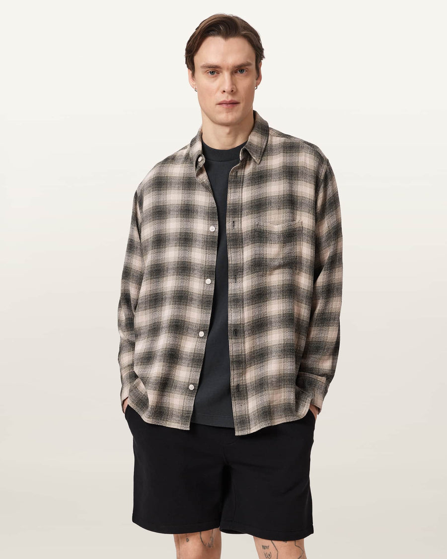Xander Flocked Logo Oversized T-Shirt CARTER GREY