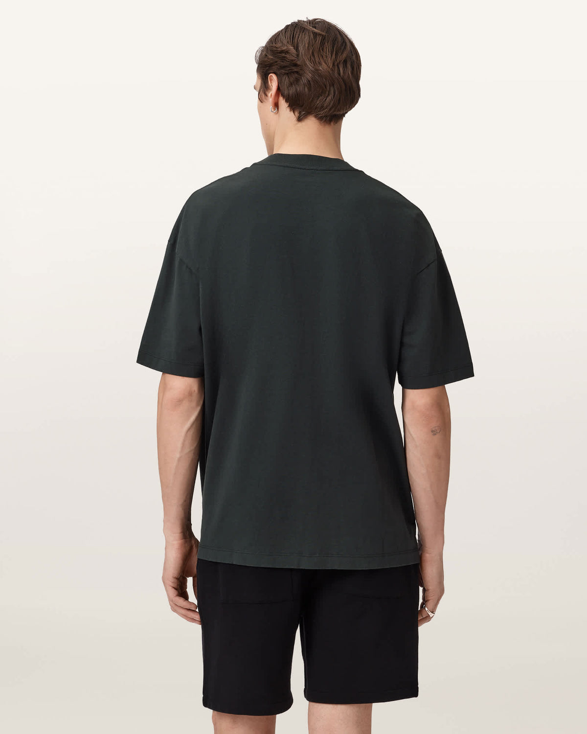 Xander Flocked Logo Oversized T-Shirt CARTER GREY
