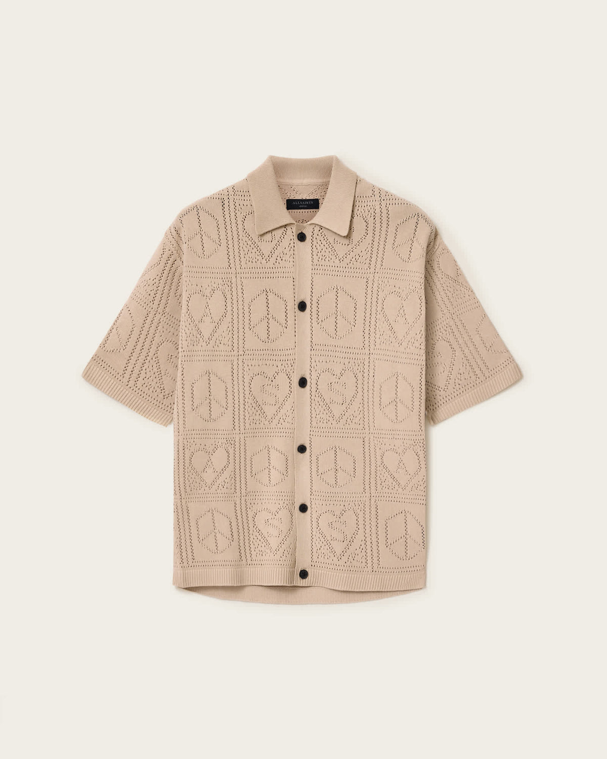 Arktx Open Stitch Jacquard Cardigan SAND TAUPE