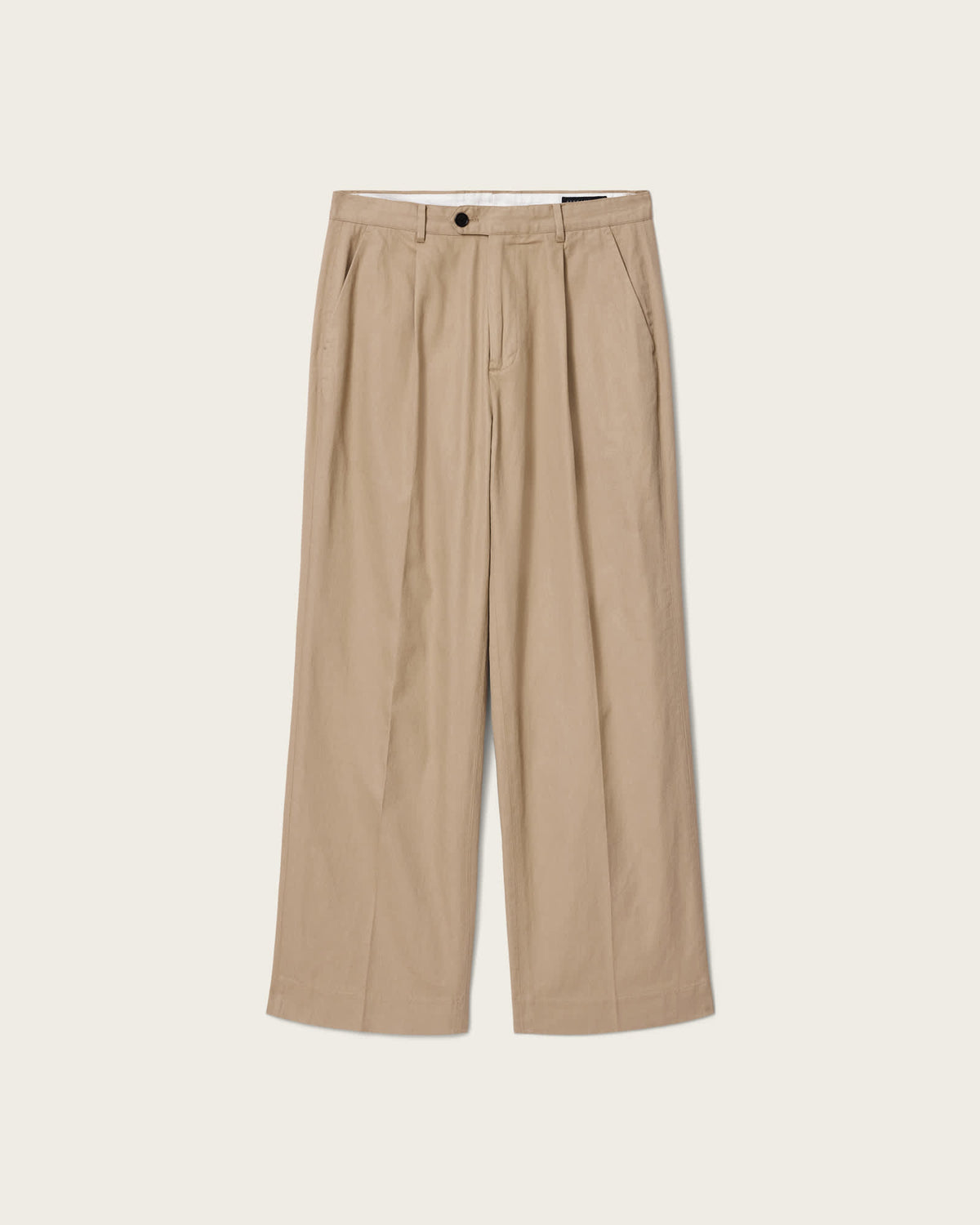 Midas Wide Leg Relaxed Fit Trousers DUNE BROWN
