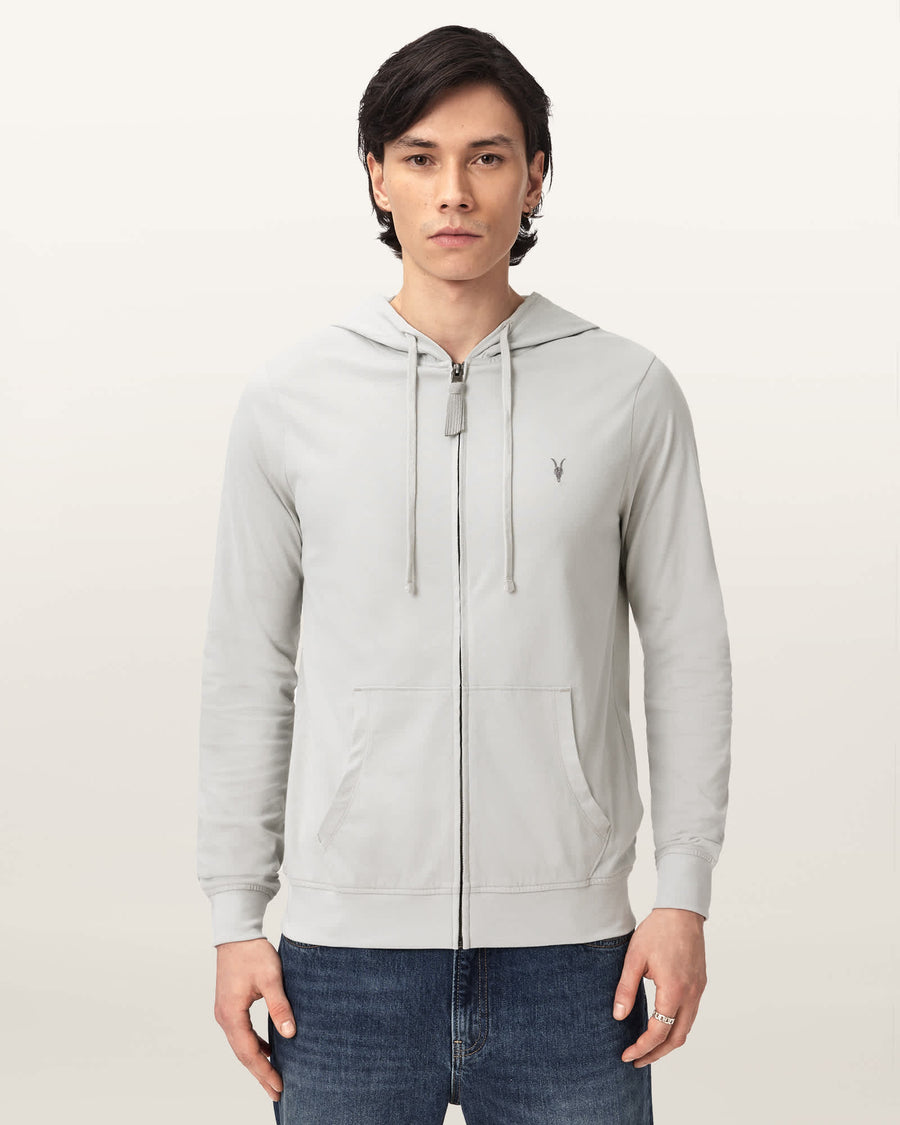 Brace Zip-Up Ramskull Hoodie Pebble Grey