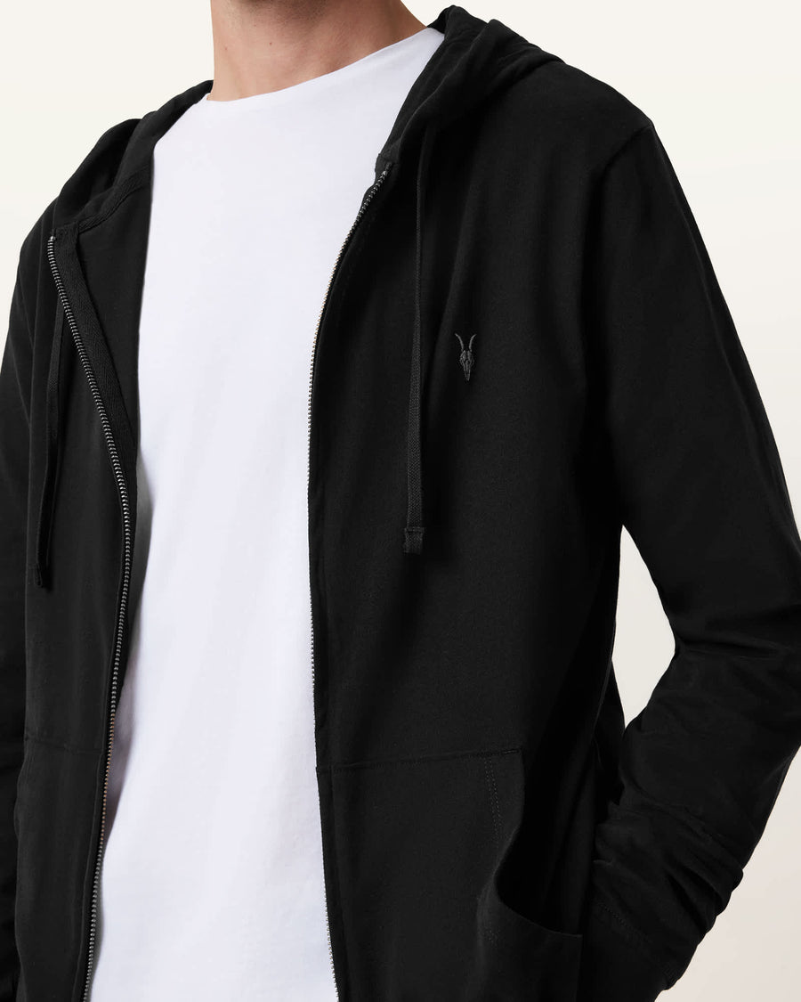Brace Zip-Up Ramskull Hoodie Jet Black