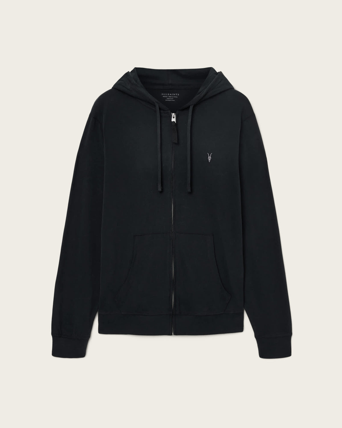 Brace Zip-Up Ramskull Hoodie Jet Black