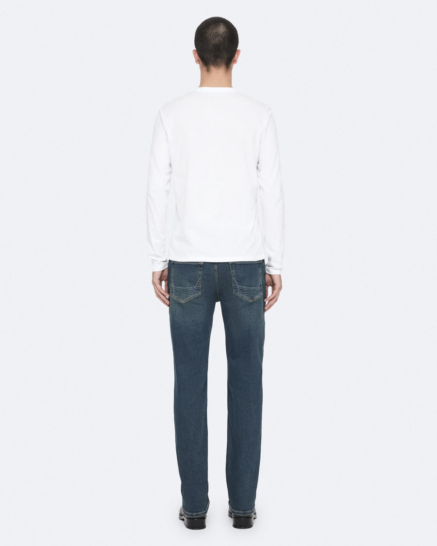 Brace Long-Sleeve Cotton T-Shirt Optic White