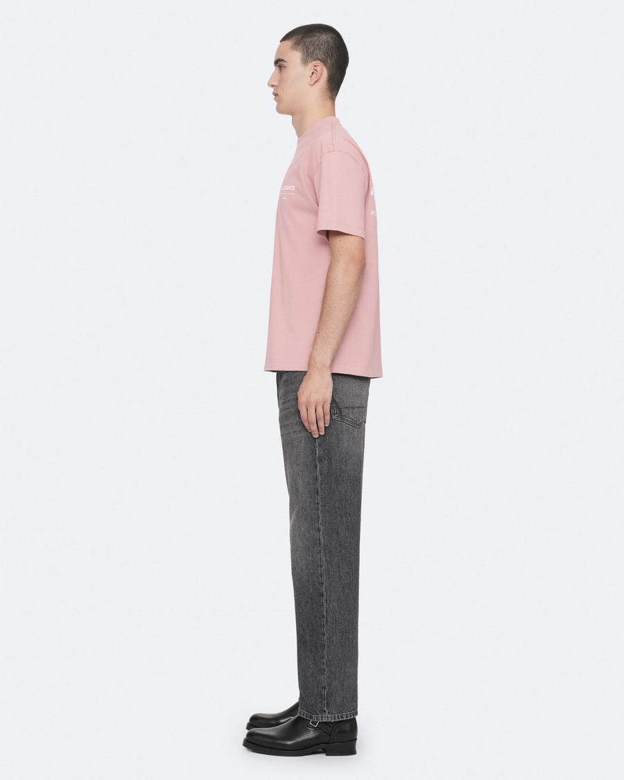 Backstage Short Sleeve Oversized Graphic T-Shirt WOODROSE PINK