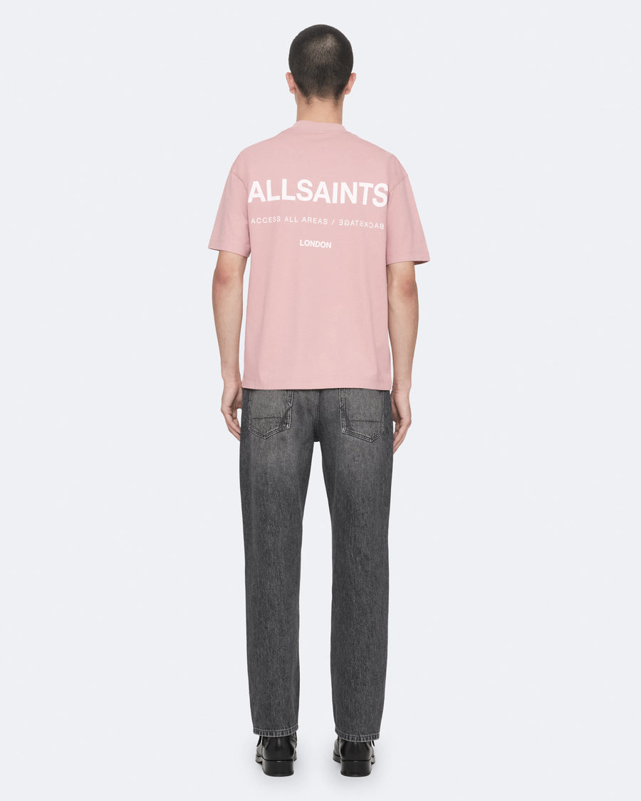 Backstage Short Sleeve Oversized Graphic T-Shirt WOODROSE PINK