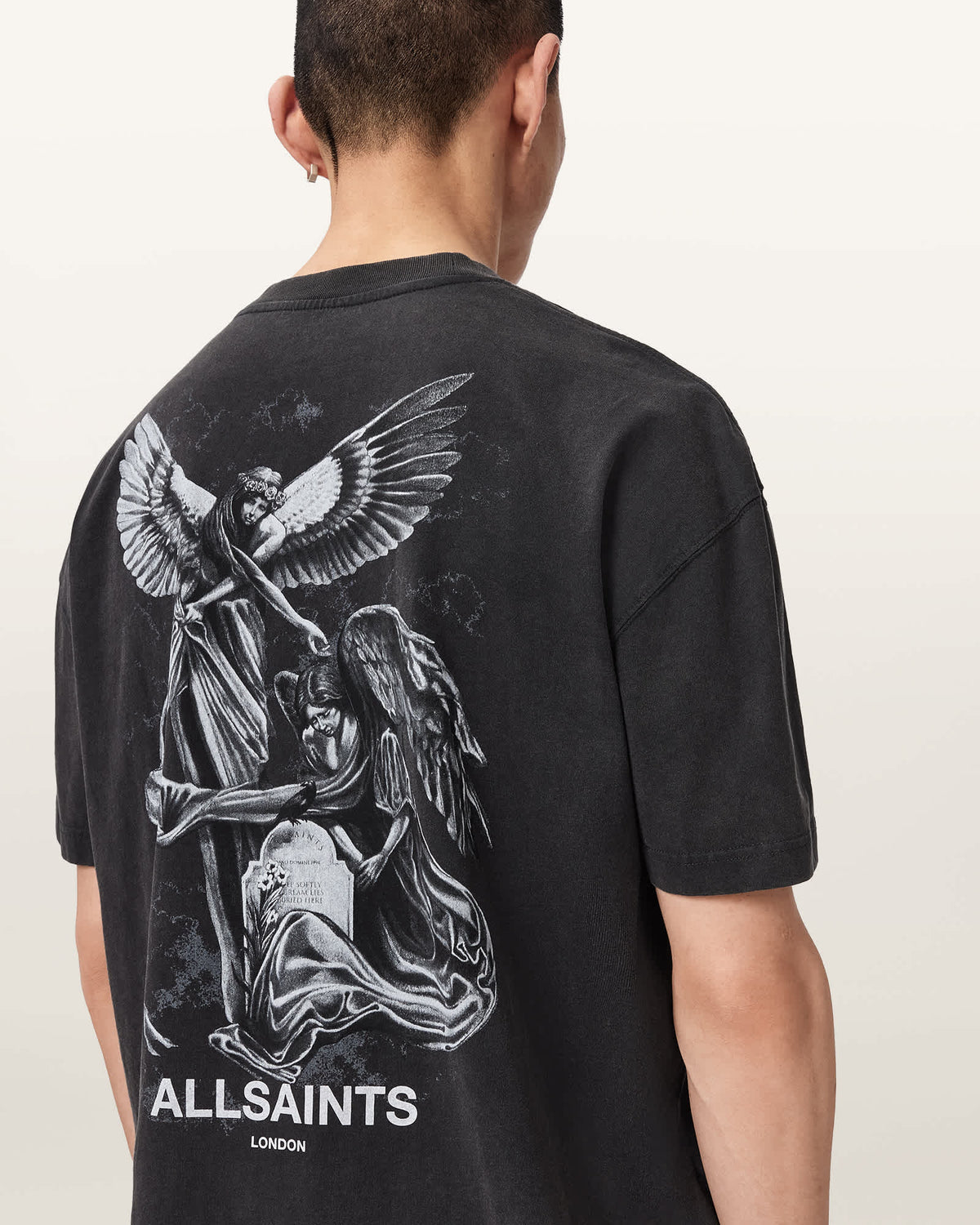 Seraph Short Sleeve Graphic T-Shirt Washed Black