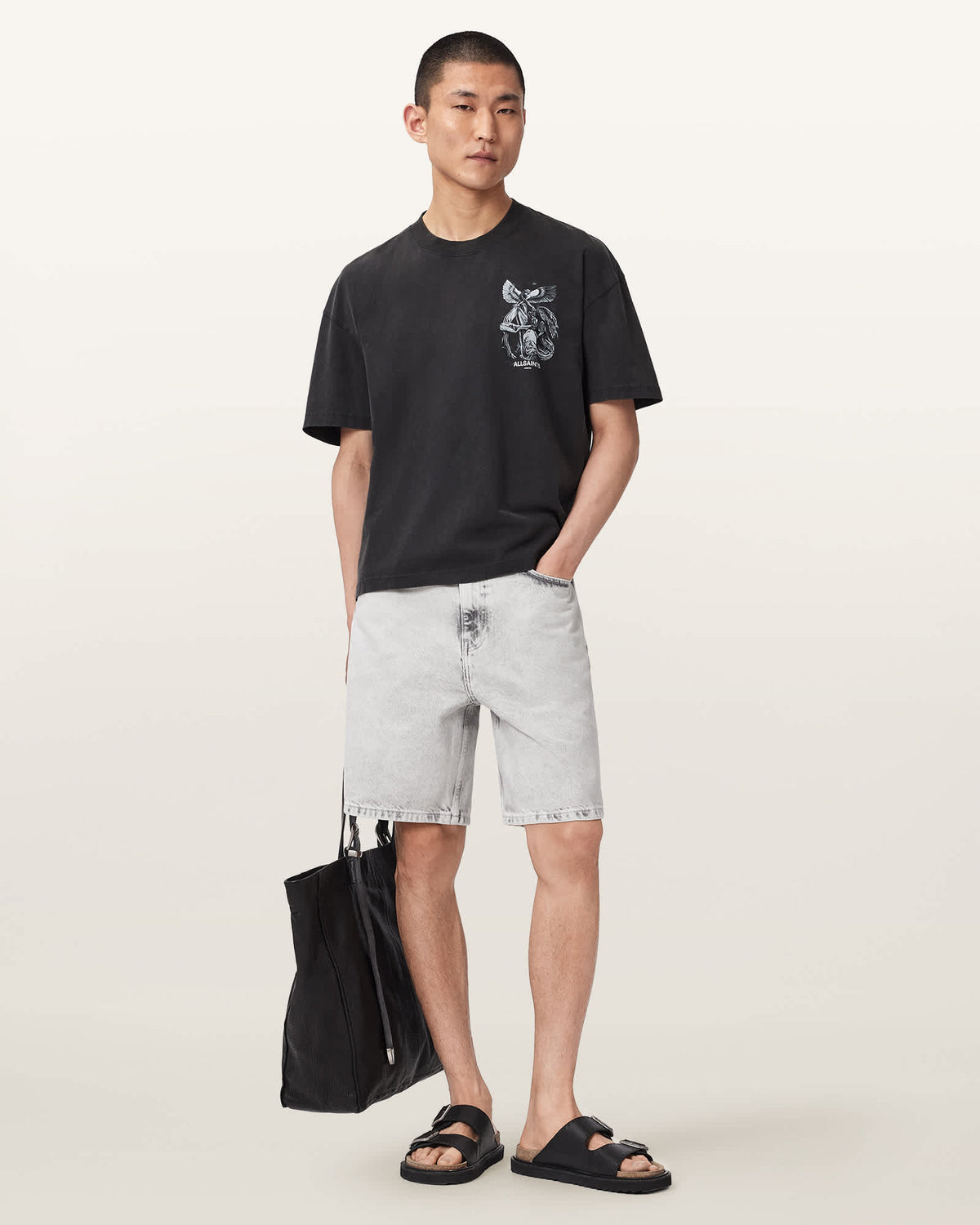 Seraph Short Sleeve Graphic T-Shirt Washed Black