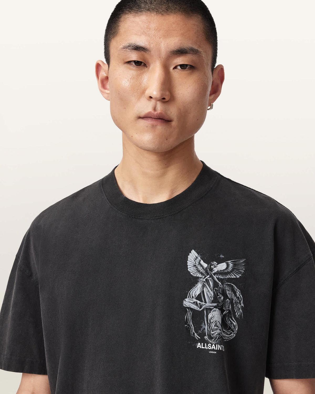 Seraph Short Sleeve Graphic T-Shirt Washed Black