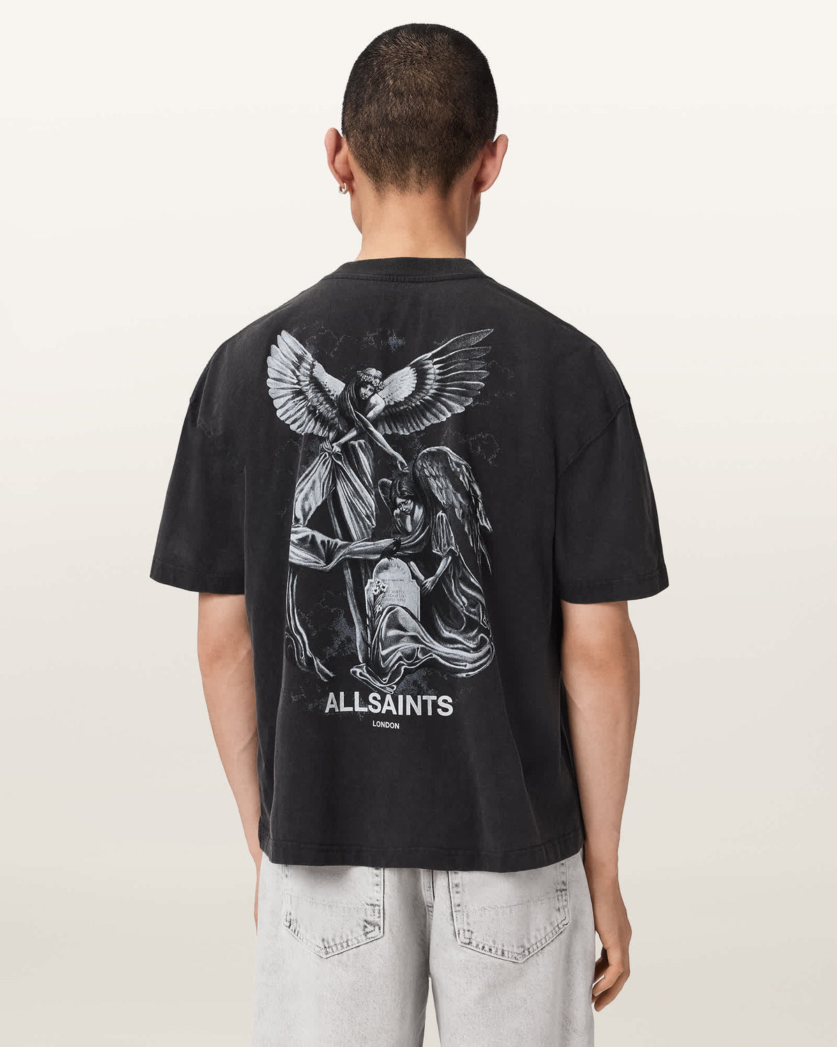 Seraph Short Sleeve Graphic T-Shirt Washed Black