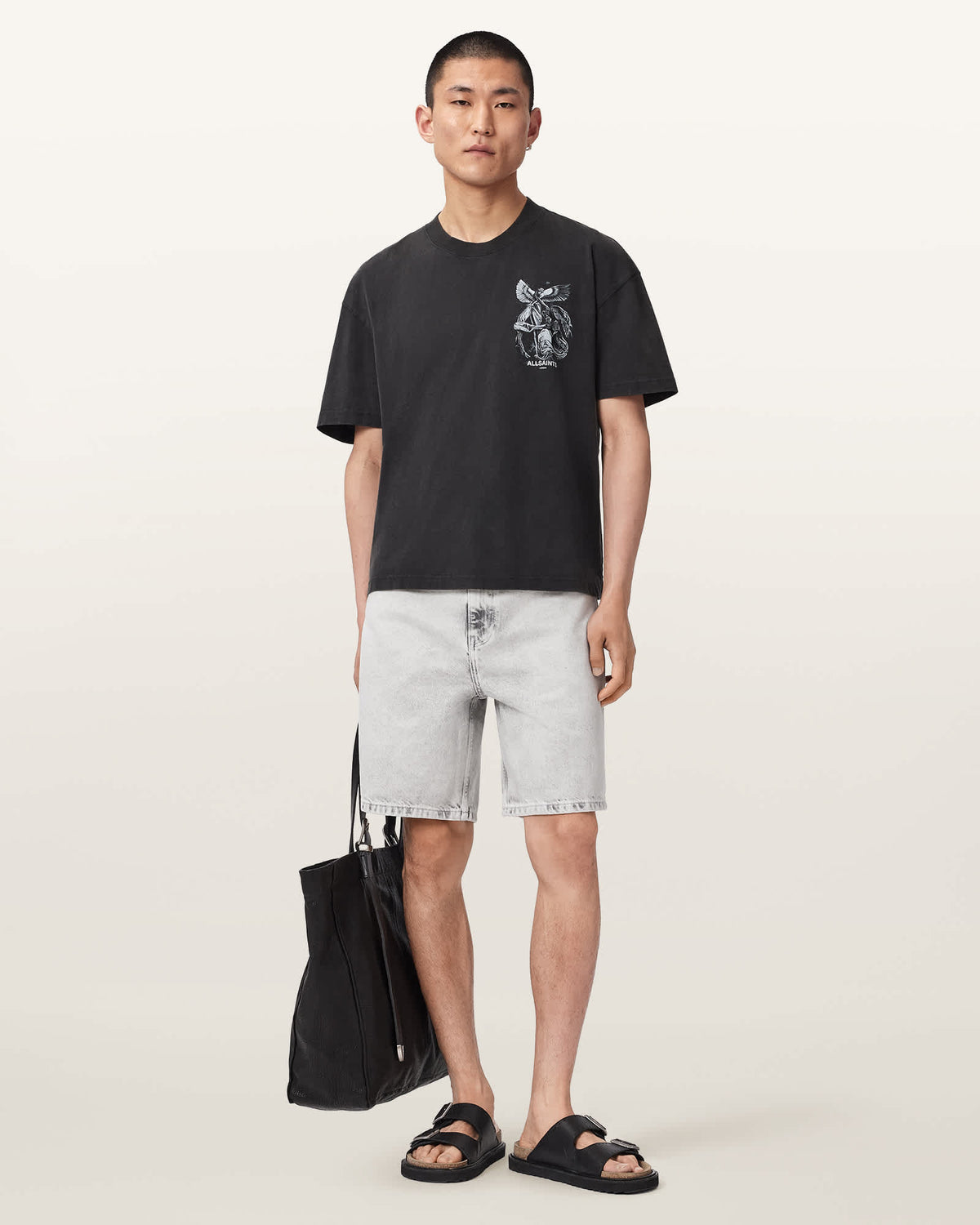 Seraph Short Sleeve Graphic T-Shirt Washed Black