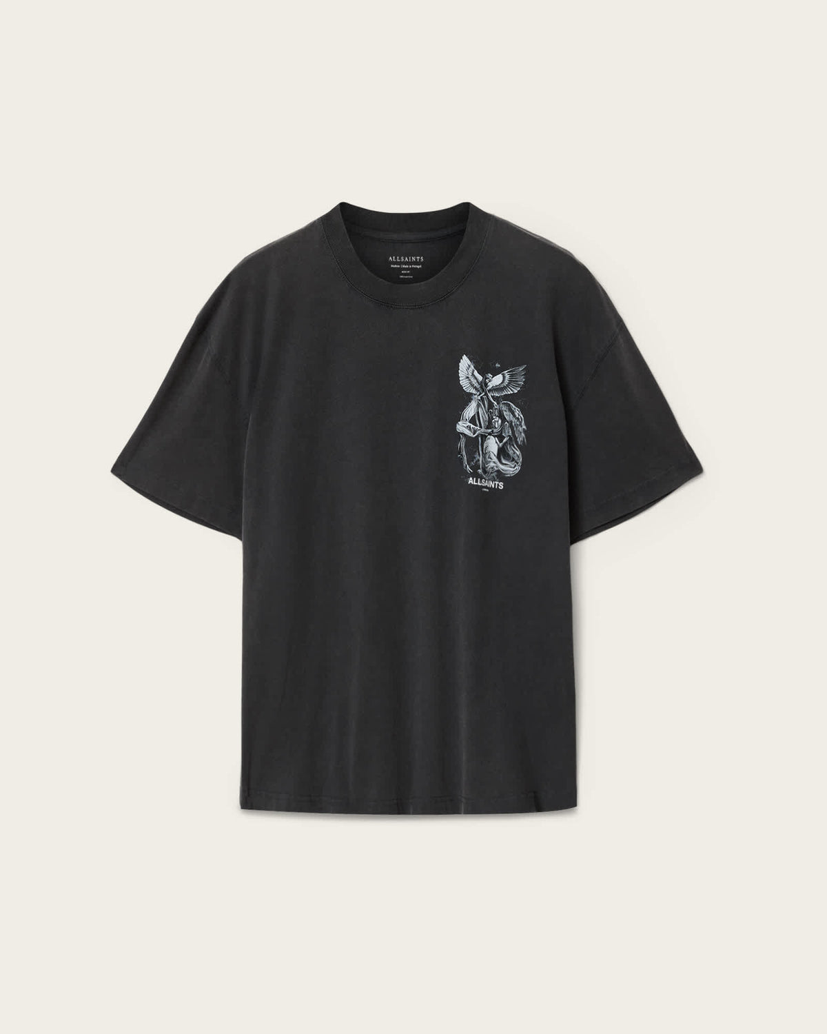 Seraph Short Sleeve Graphic T-Shirt Washed Black
