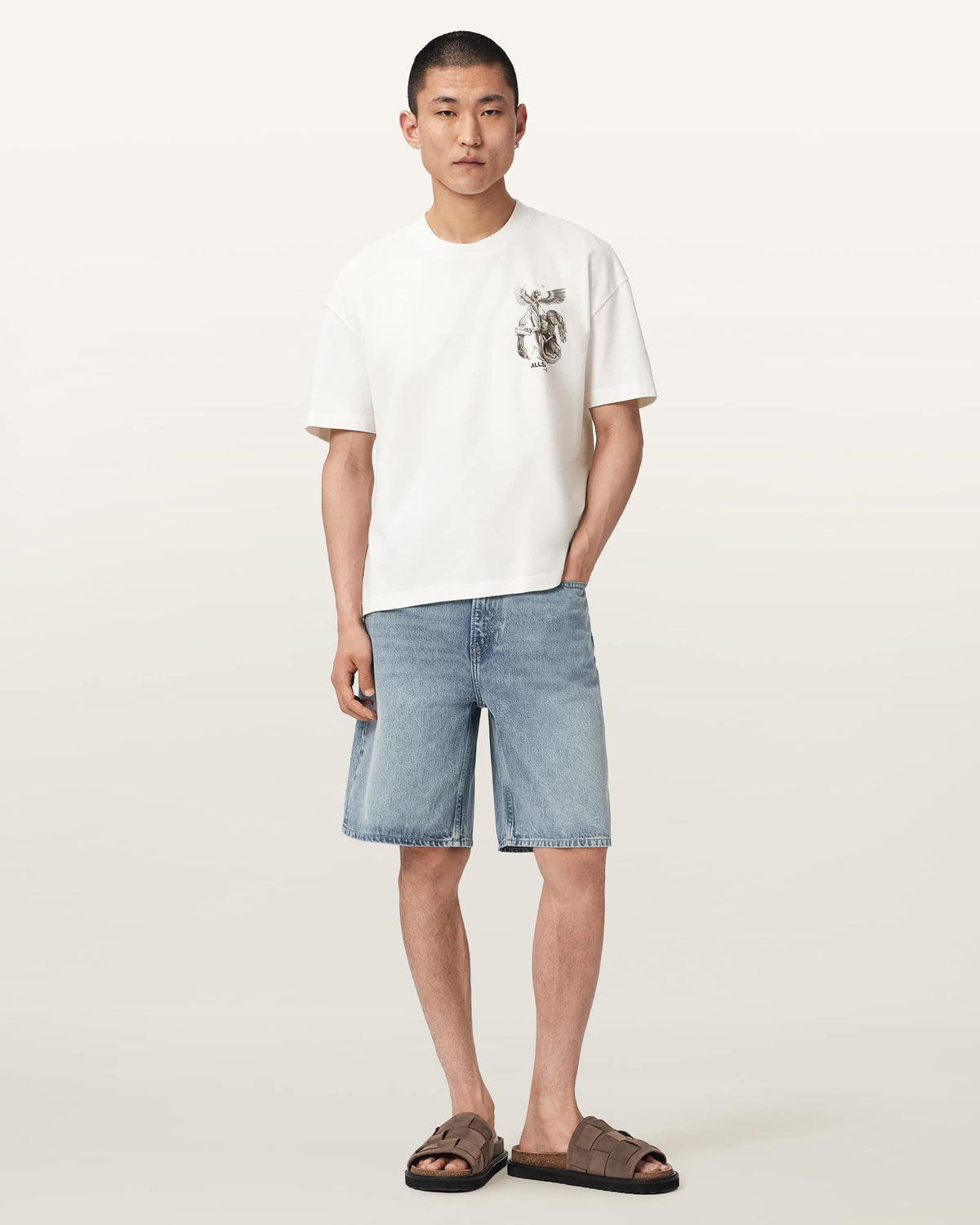 Seraph Short Sleeve Graphic T-Shirt Chalk White