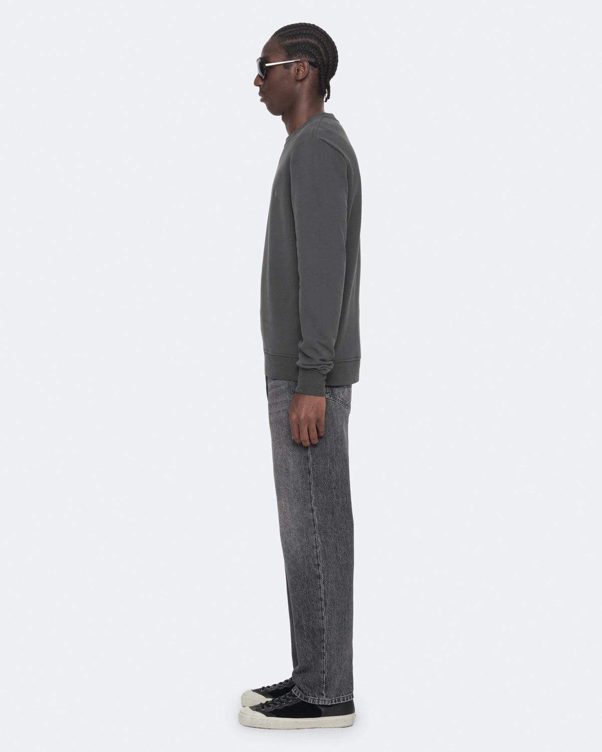 Raven Slim-Fit Cotton Sweatshirt CARTER GREY
