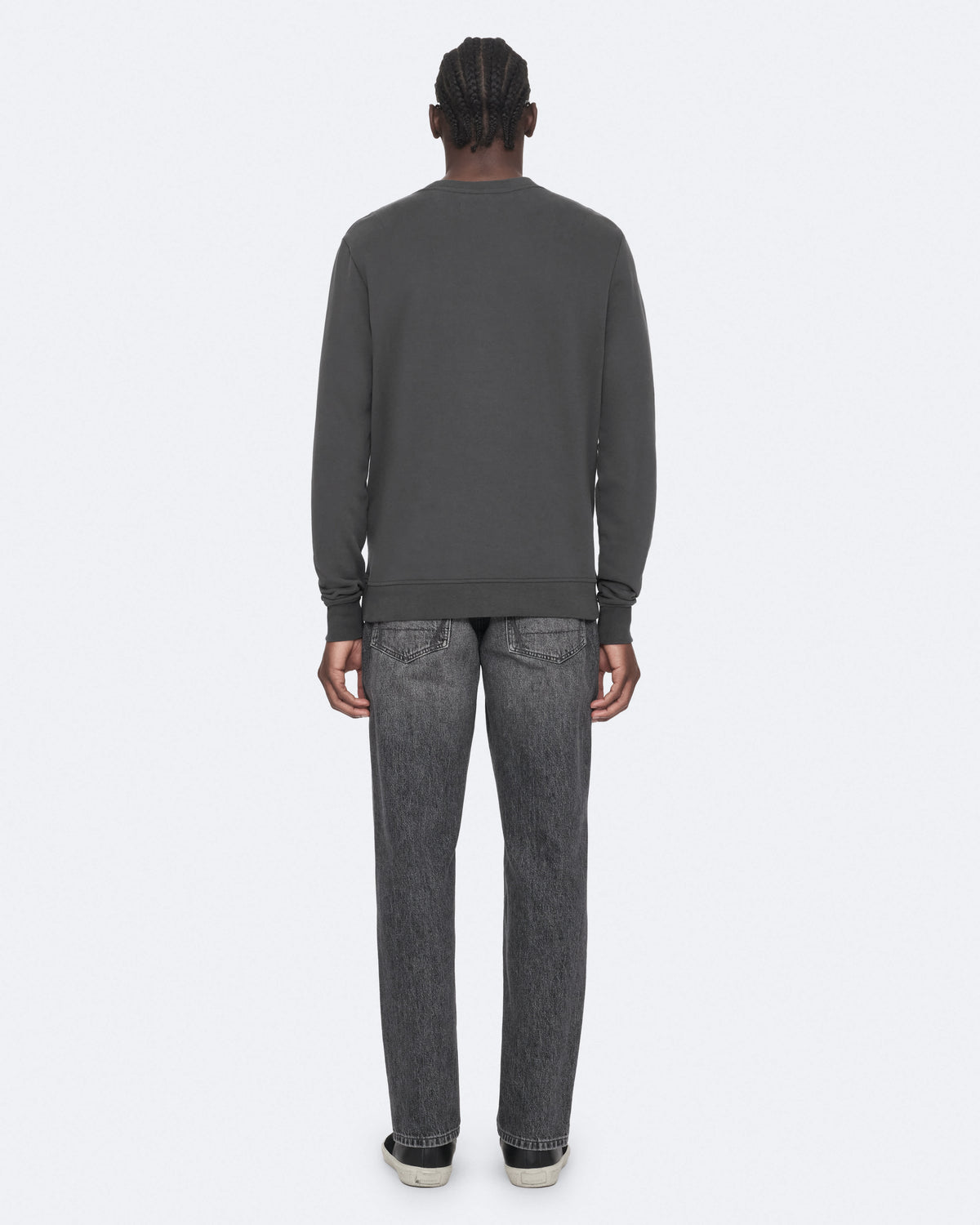 Raven Slim-Fit Cotton Sweatshirt CARTER GREY
