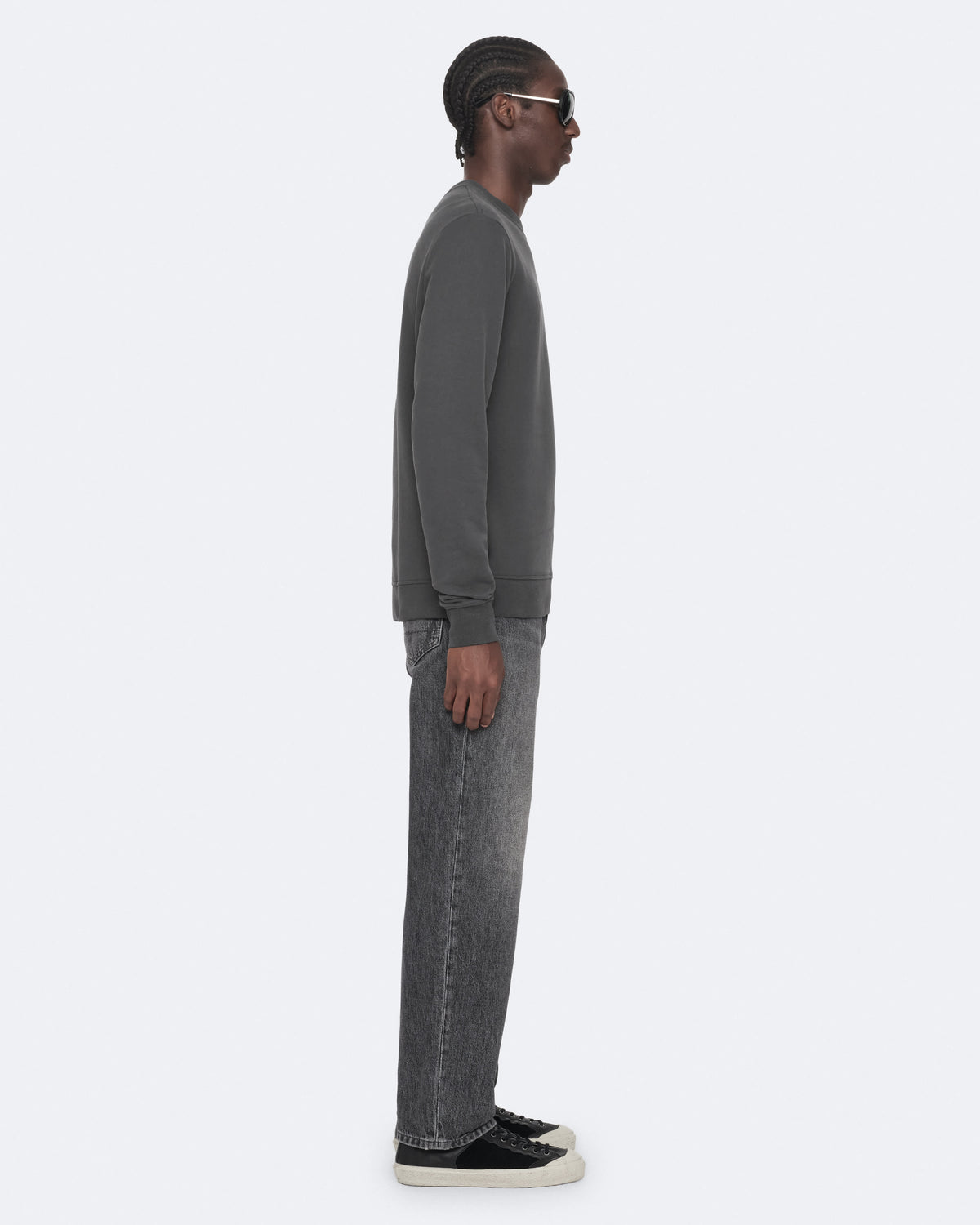 Raven Slim-Fit Cotton Sweatshirt CARTER GREY