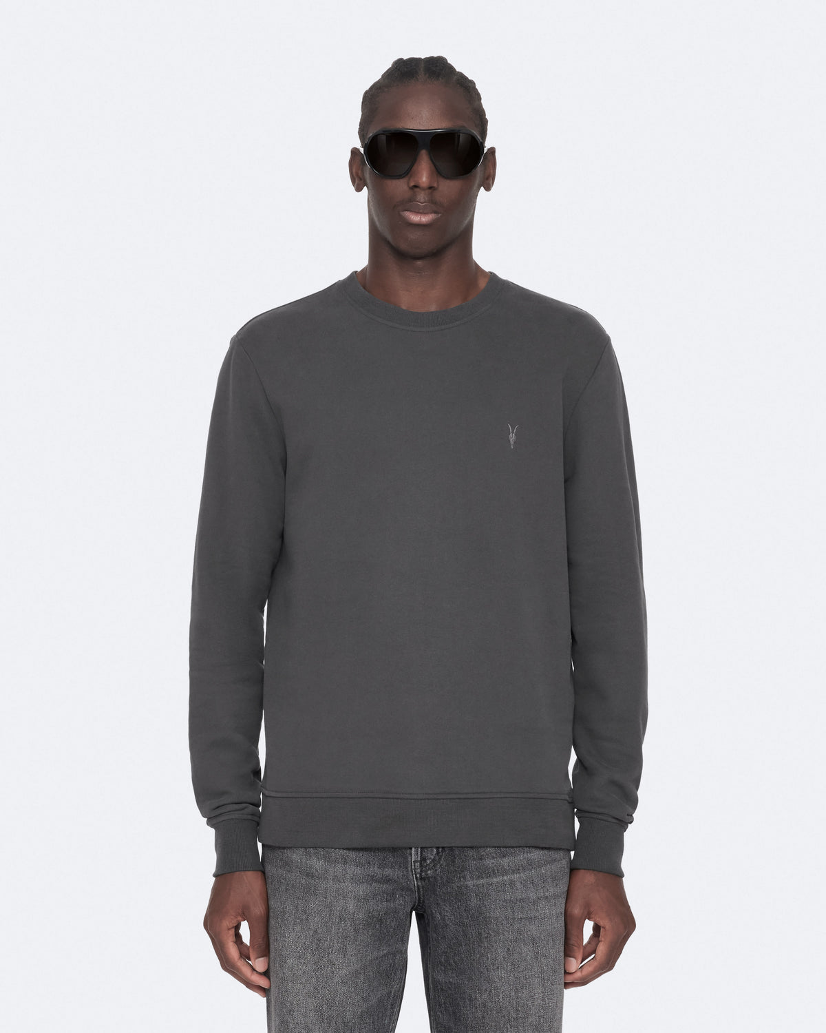 Raven Slim-Fit Cotton Sweatshirt CARTER GREY