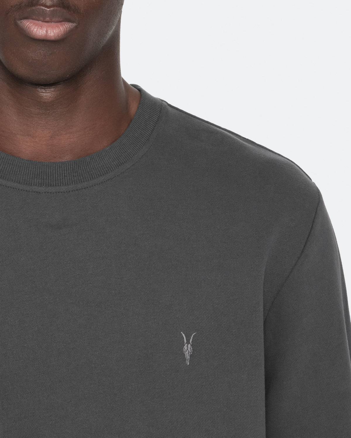 Raven Slim-Fit Cotton Sweatshirt CARTER GREY
