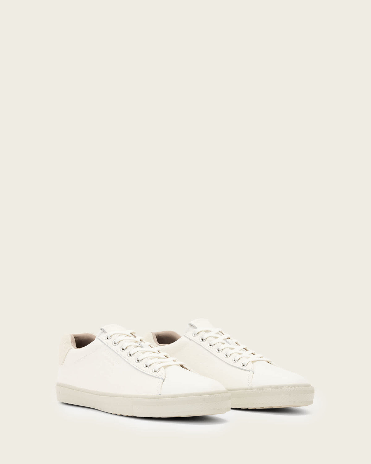 Tucker Low Top Leather Trainers White