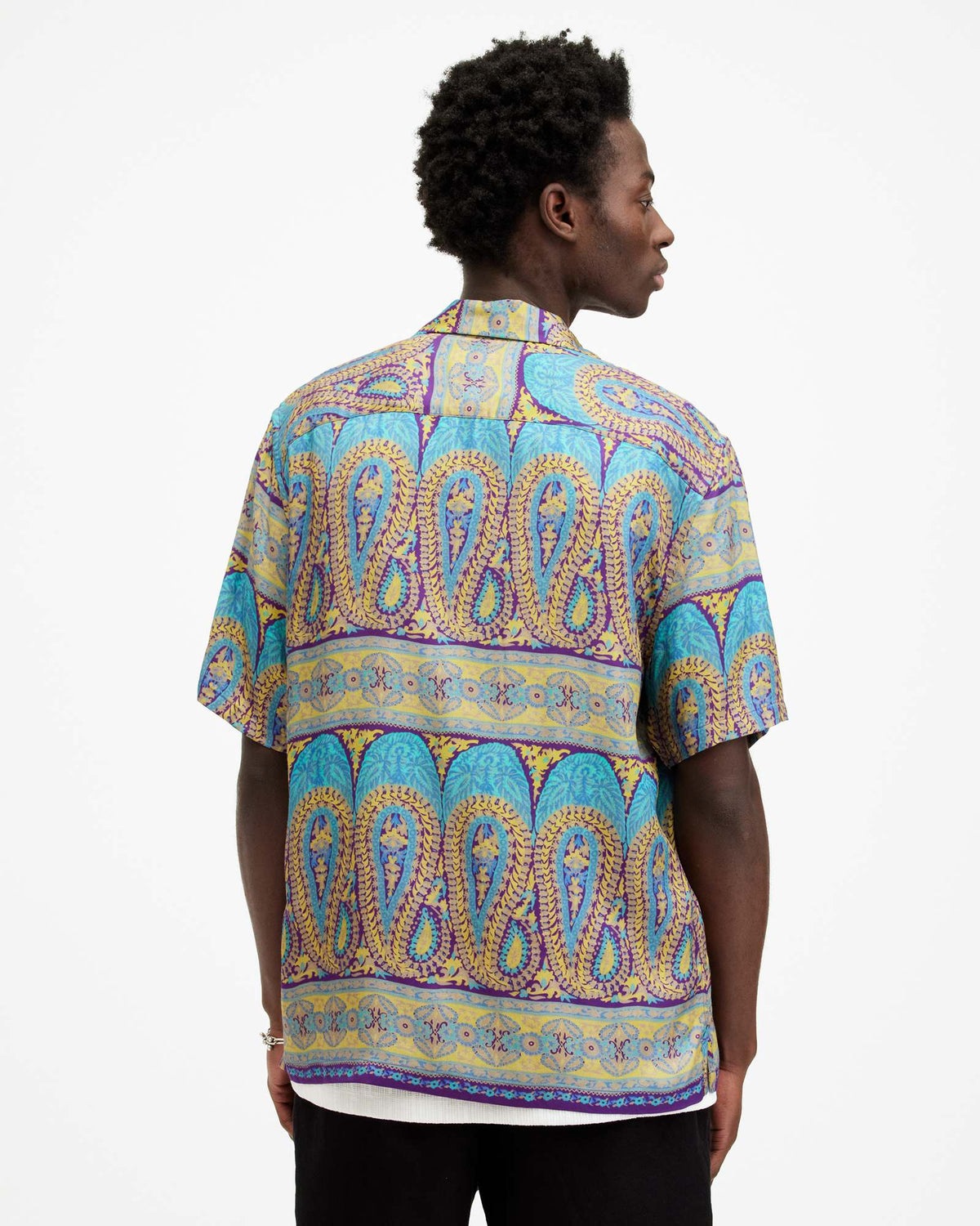 Pennard Printed Relaxed Fit Shirt COSTELLO BLUE