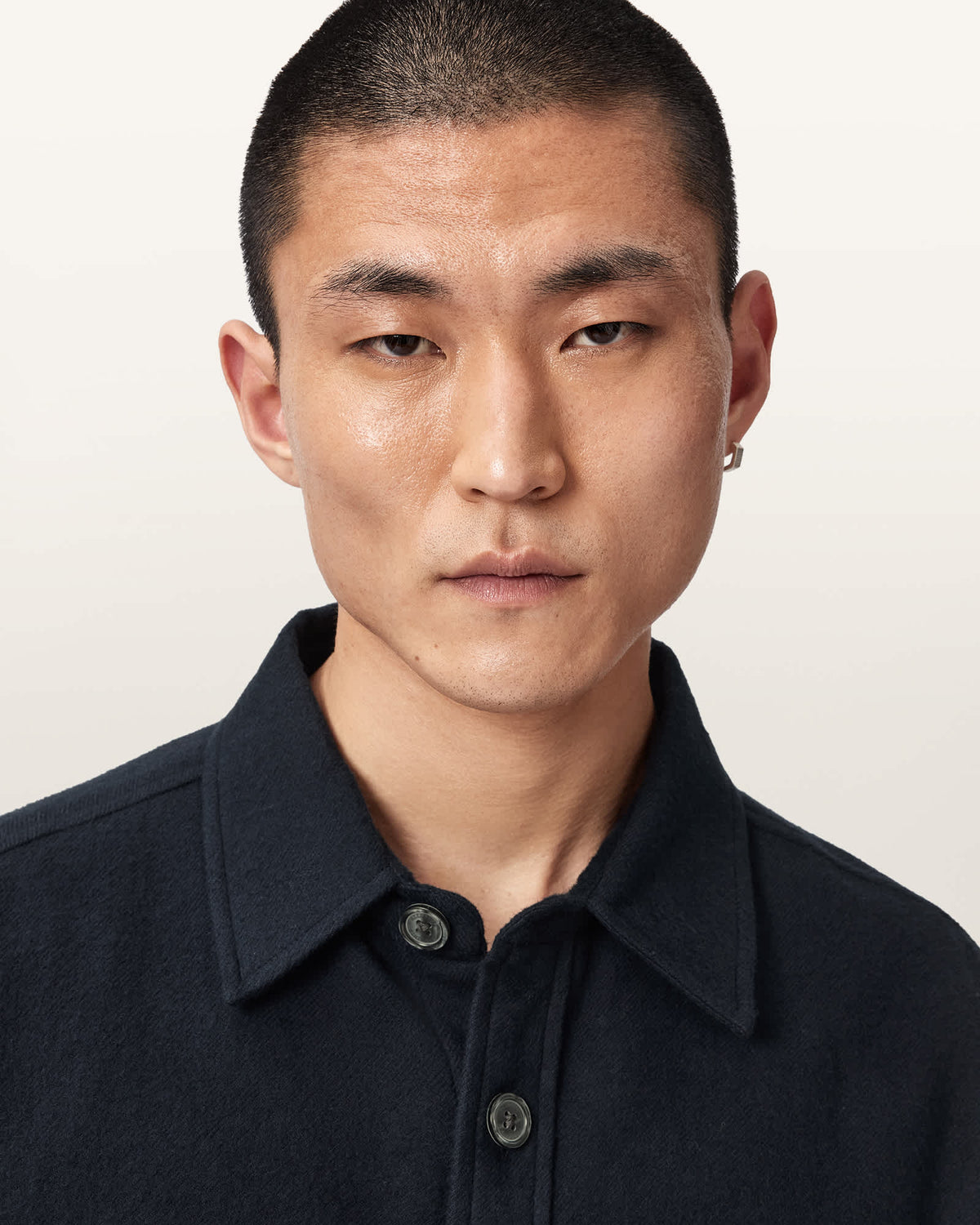 Haiku Long Sleeve Button Up Shirt MYSTIC BLUE