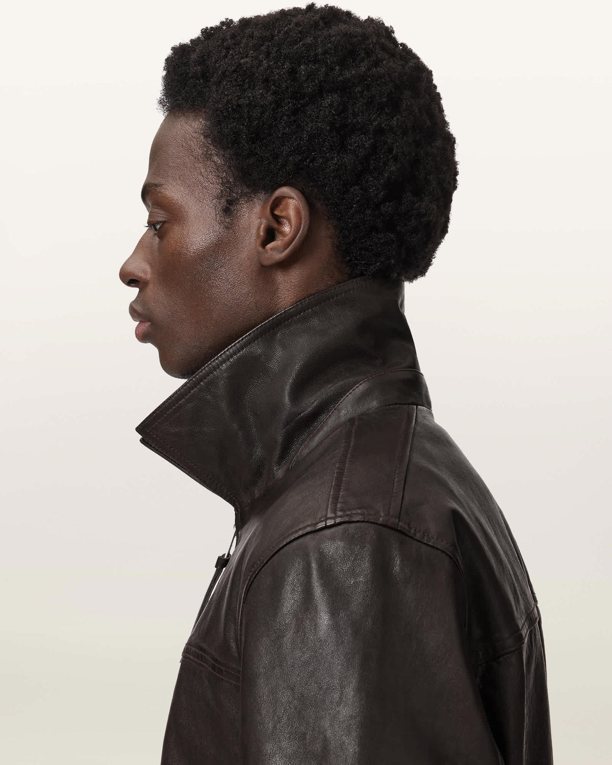 Tune Leather Biker Jacket TRAIL BROWN