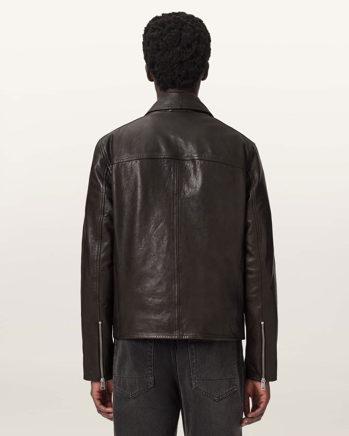 Tune Leather Biker Jacket TRAIL BROWN