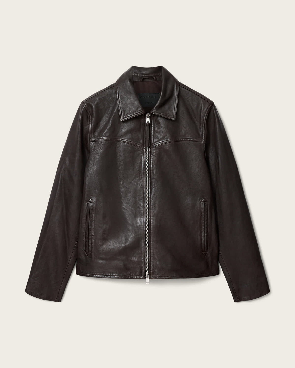 Tune Leather Biker Jacket TRAIL BROWN