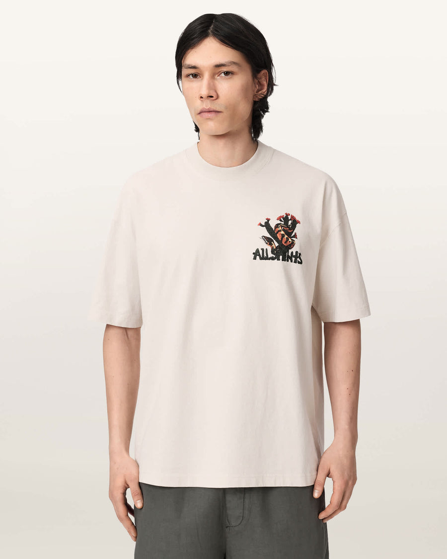 Cacti Short Sleeve Oversized T-Shirt DUSK WHITE