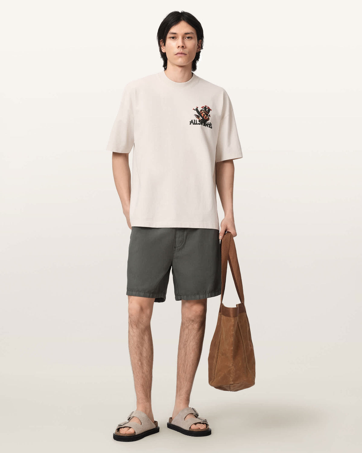 Cacti Short Sleeve Oversized T-Shirt DUSK WHITE