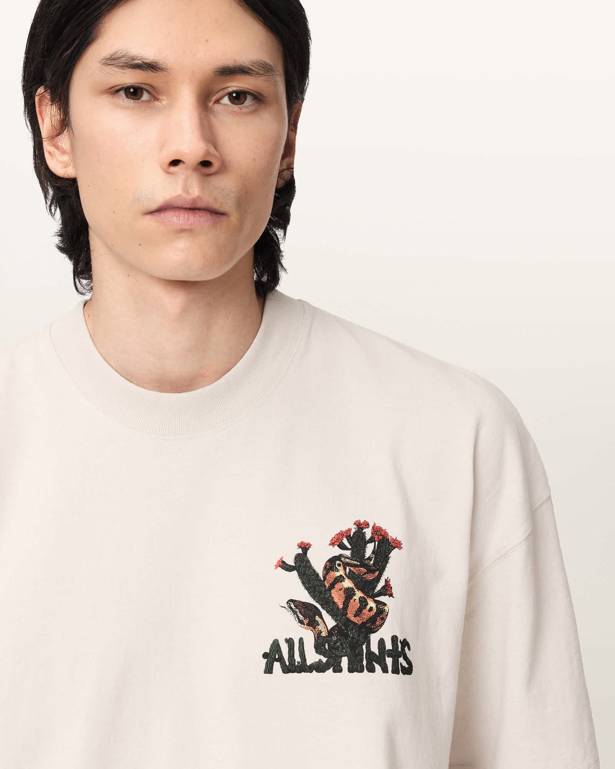 Cacti Short Sleeve Oversized T-Shirt DUSK WHITE
