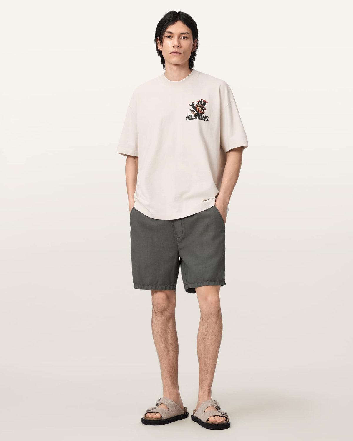 Cacti Short Sleeve Oversized T-Shirt DUSK WHITE