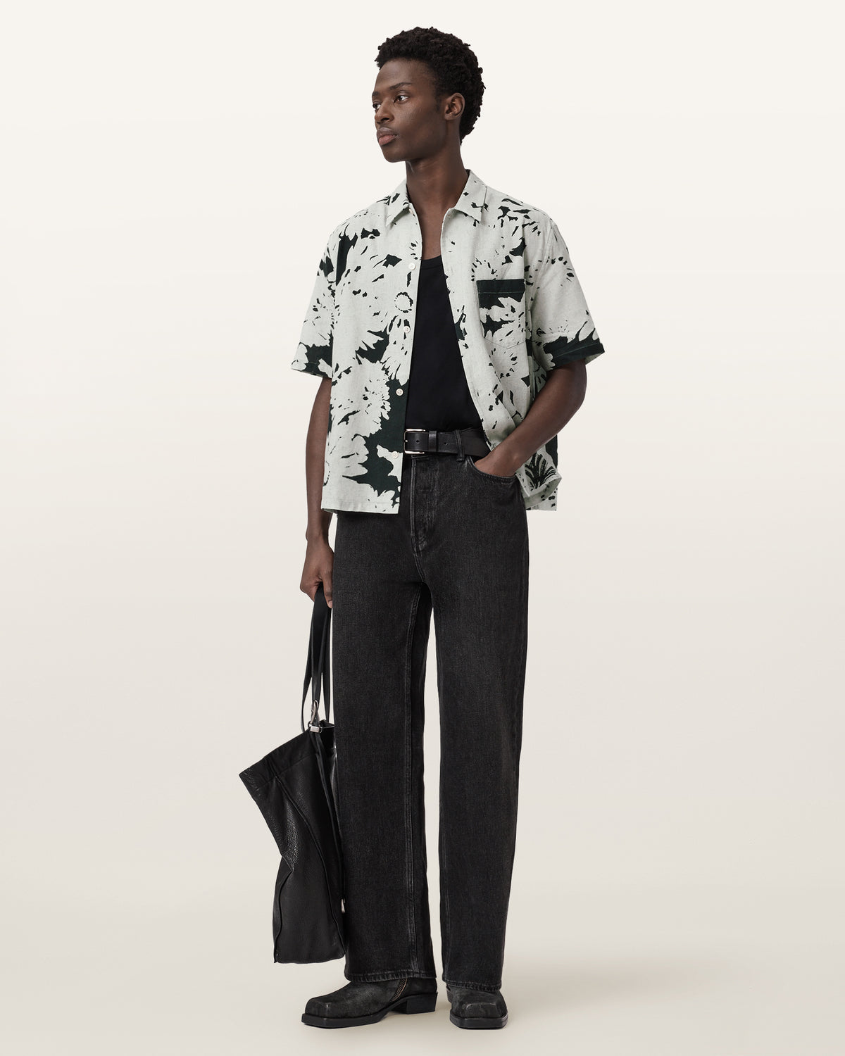 Girona Linen Blend Cropped Shirt
