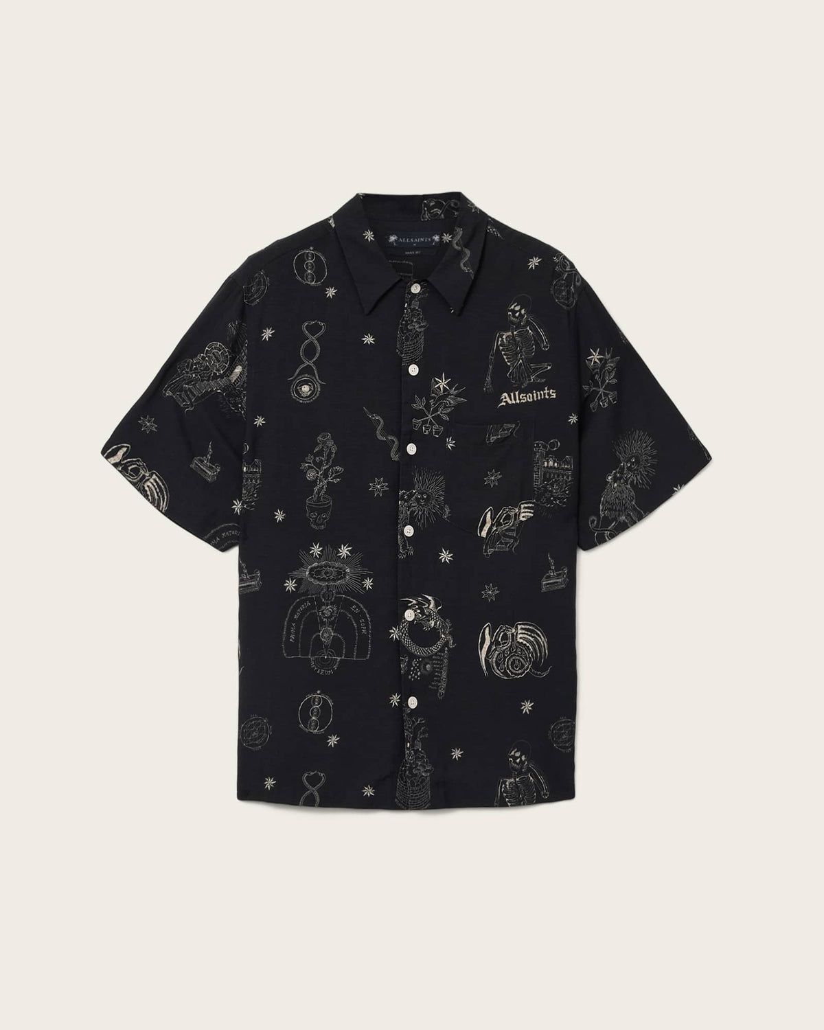 Terra Oversized Linen Blend Shirt Jet Black