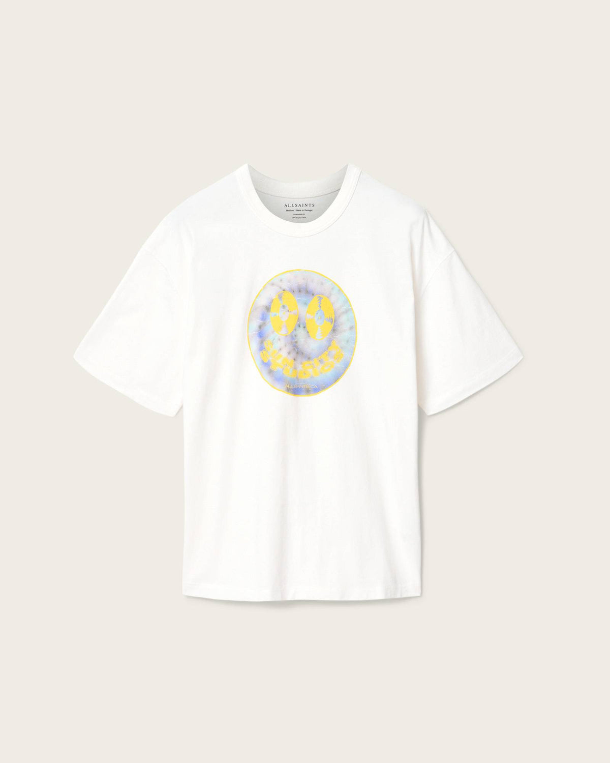 Spun Out Boxy Short Sleeve Graphic T-Shirt Chalk White