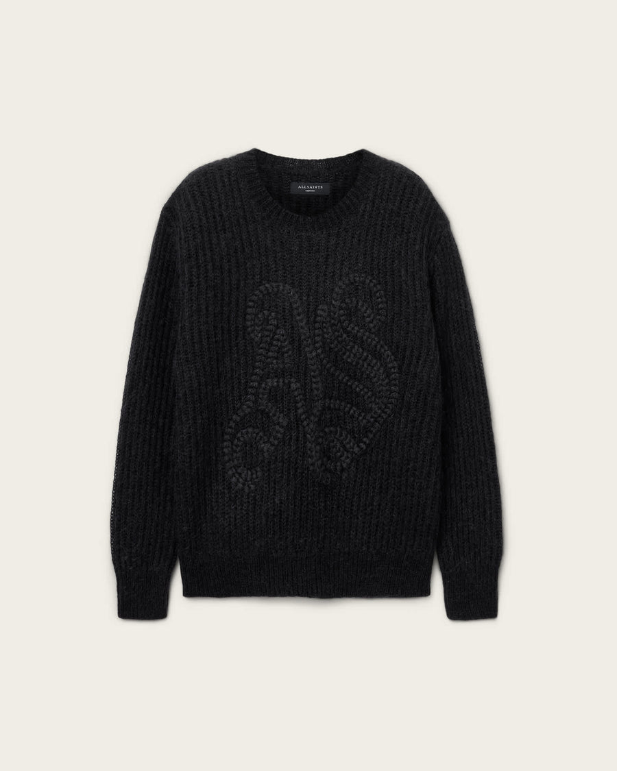 Chainy Embroidered Jumper Black