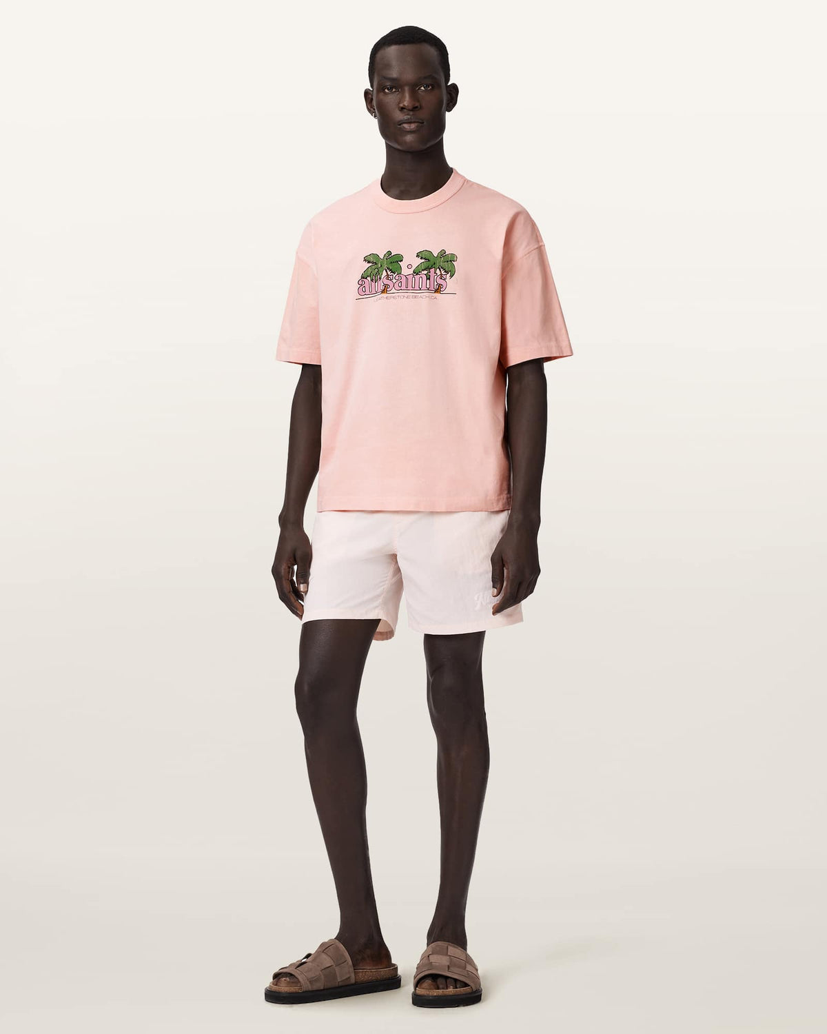 Troppo Short Sleeve Graphic Boxy T-Shirt BLUSHED PINK
