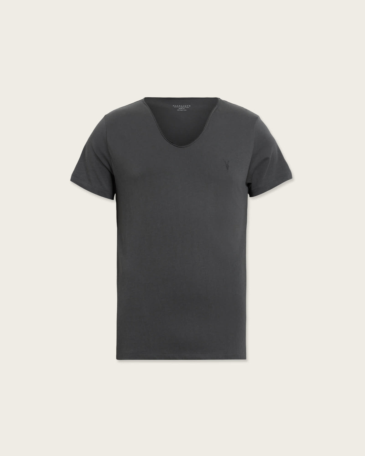 Tonic Scoop Neck Slim Ramskull T-Shirt CARTER GREY