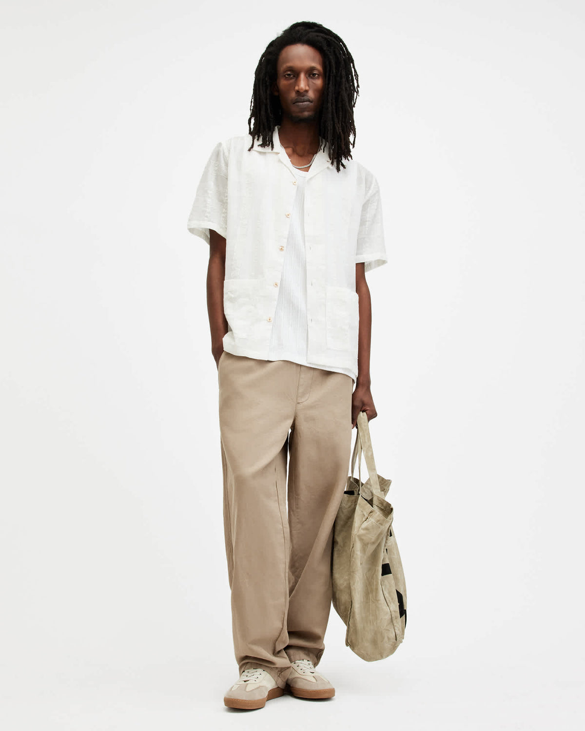 Indio Checked Relaxed Fit Shirt AVALON WHITE