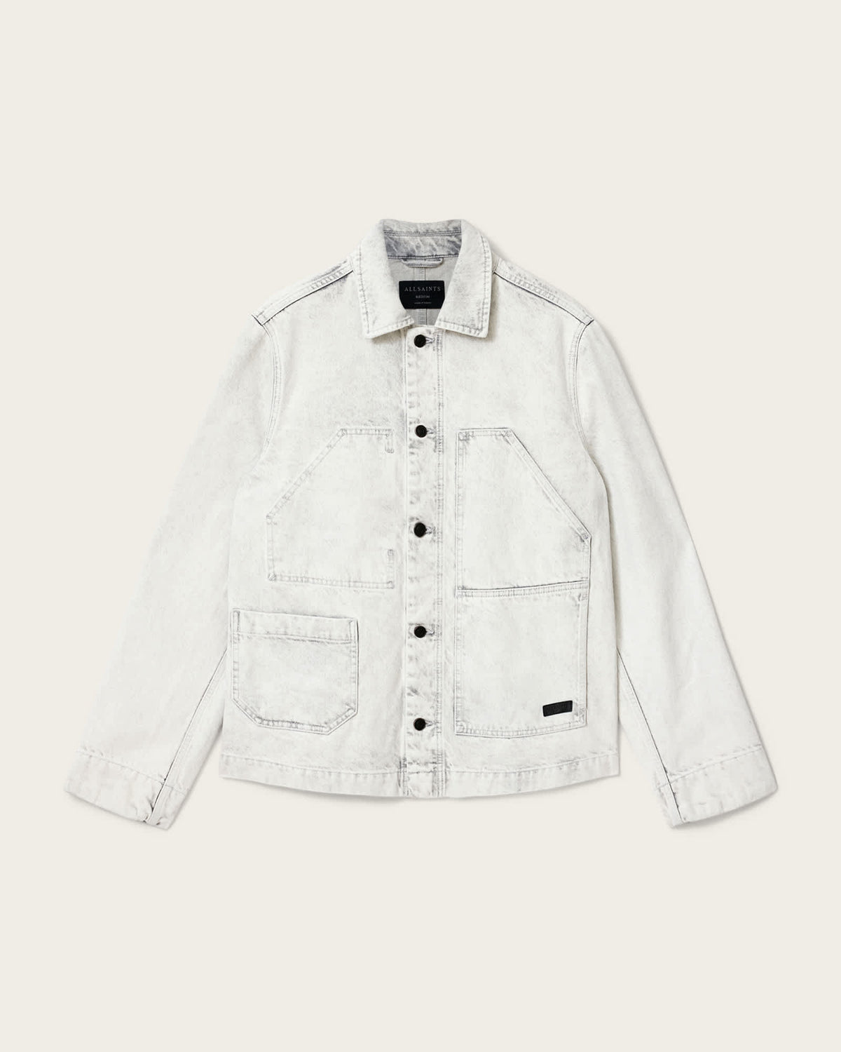 Mukesh Relaxed Fit Denim Shacket Bleached Grey