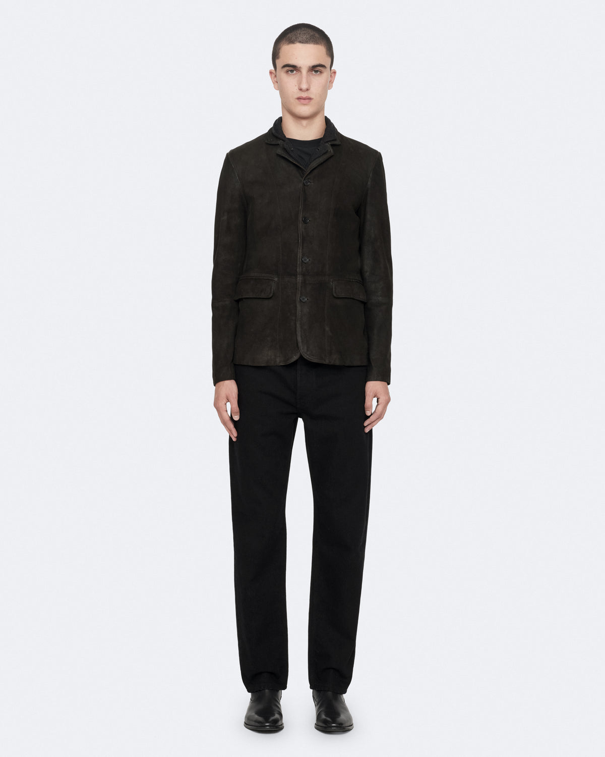Survey Waxed Suede Blazer