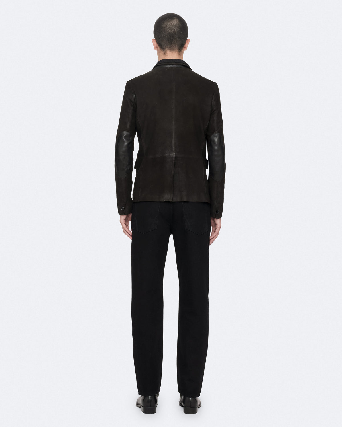 Survey Waxed Suede Blazer ANTHRACITE GREY