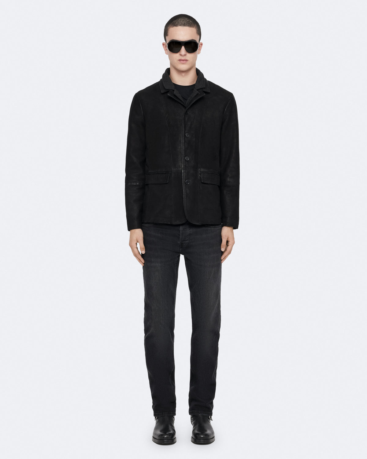 Survey Waxed Suede Blazer