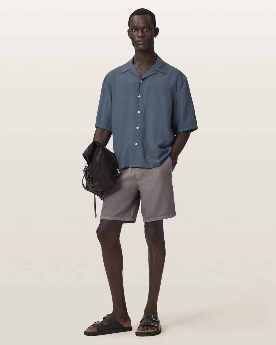 Purley Oversized Short Sleeve Shirt CANIS GREY