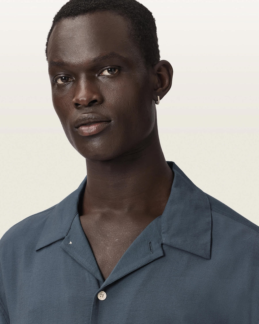 Purley Oversized Short Sleeve Shirt CANIS GREY