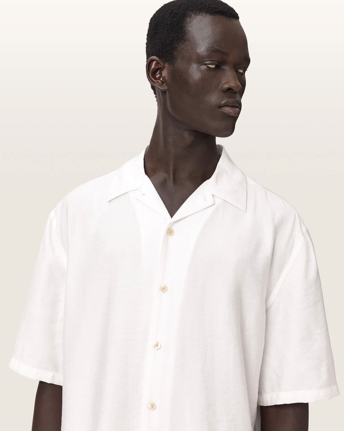 Purley Oversized Short Sleeve Shirt TERN WHITE