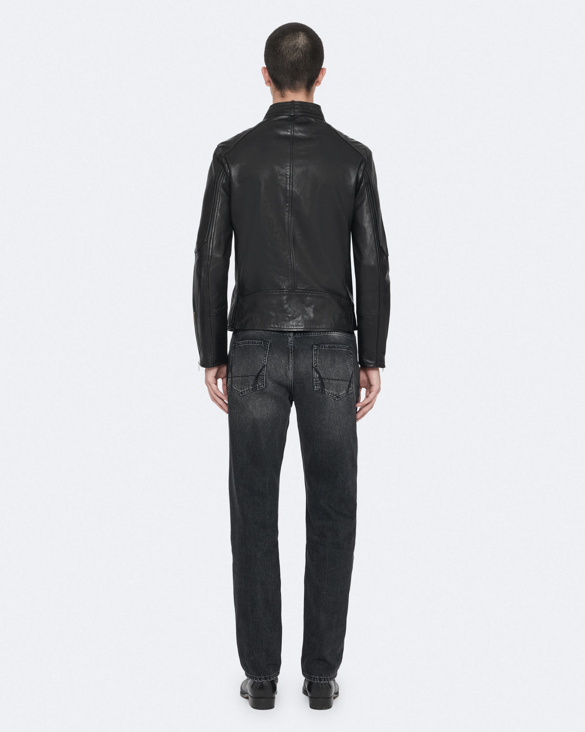 Cora Leather Jacket Jet Black